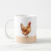 Personalized Farmhouse Hen Name Mug Kaffeetasse (Links)