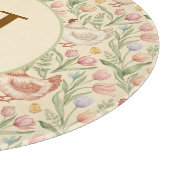 Personalized Farmhouse Monogram Glass Board Schneidebrett (Ecke)