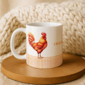 Personalized Farmhouse Rooster Name Mug Kaffeetasse