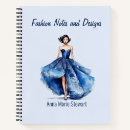 Personalized Fashion Sketch Book Notizblock