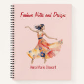 Personalized Fashion Sketch Book Notizblock (Vorderseite)