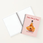 Personalized Fashion Sketch Book Notizblock (Innenseite)