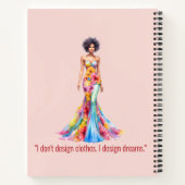 Personalized Fashion Sketch Book Notizblock (Rückseite)