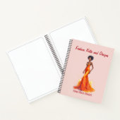 Personalized Fashion Sketch Book Notizblock (Innenseite)
