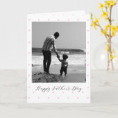 Personalized Father’s Day Photo Greetings Card Karte (Gelbe Blume)