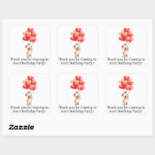 Personalized favor stickers kids party (Blatt)