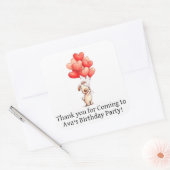 Personalized favor stickers kids party (Umschlag)