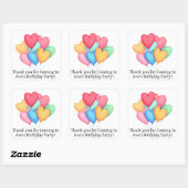 Personalized favor stickers kids party (Blatt)
