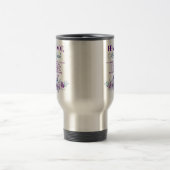 Personalized Fear Not Isaiah 41:10 Purple Floral Reisebecher (Mittel)