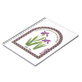 Personalized February Birth Month Flower Notebook Notizblock (Linke Seite)