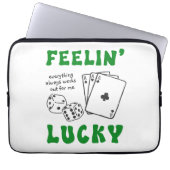 Personalized Feelin' Lucky & Positive Affirmations Laptopschutzhülle (Vorderseite)