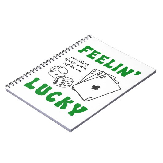 Personalized Feelin' Lucky & Positive Affirmations Notizblock (Linke Seite)