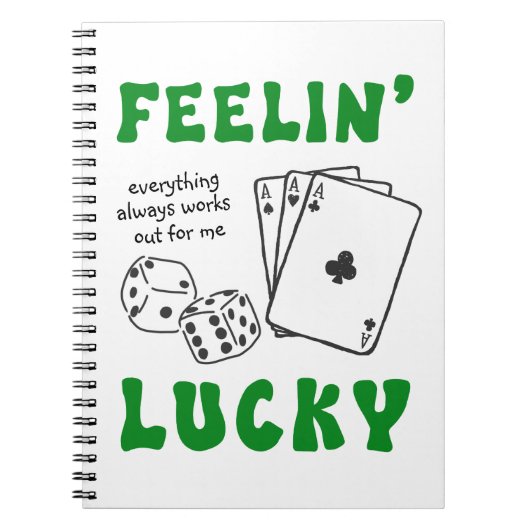 Personalized Feelin' Lucky & Positive Affirmations Notizblock (Vorderseite)