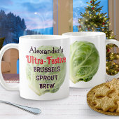 Personalized Festive Brussels Sprout Brew Funny Kaffeetasse