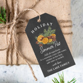 Personalized Festive Holiday Potpourri Tag Geschenkanhänger