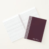 Personalized fig Floral Notebook   Notizblock (Innenseite)