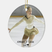 Personalized Figur Skating Skater Name Christmas Keramik Ornament (Links)