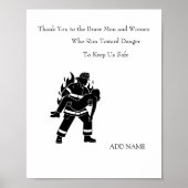 Personalized Firefighter Rescue Poster (Vorne)