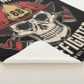 Personalized Firefighter Skull Fireman Fire Dept Sherpadecke (3/4)