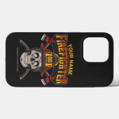 Personalized Fireman Skull Helmet Achse Firefighte Case-Mate iPhone Hülle (Rückseite (Horizontal))