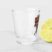 Personalized Fireman Skull Helmet Achse Firefighte Schnapsglas (Links)