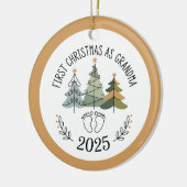 Personalized First Christmas as Grandma  Keramik Ornament (Links)