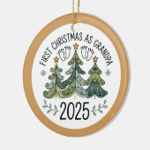 Personalized First Christmas as Grandpa Keramik Ornament (Links)