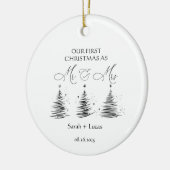 Personalized First Christmas Mr & Mrs Ornament (Links)