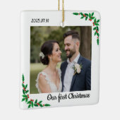 Personalized First Christmas Ornament for Couple (Rechts)