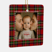 Personalized First Christmas Photo Keramikornament (Rechts)