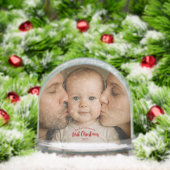 Personalized First Christmas Photo Snow Globe Schneekugeln (Weihnachten)