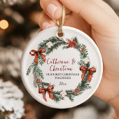 Personalized First Christmas Together Keramik Ornament