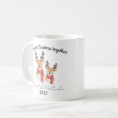 Personalized first Christmas together newlywed mug Kaffeetasse (Vorderseite Links)