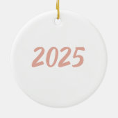 Personalized first Christmas together newlyweds Keramik Ornament (Hinten)