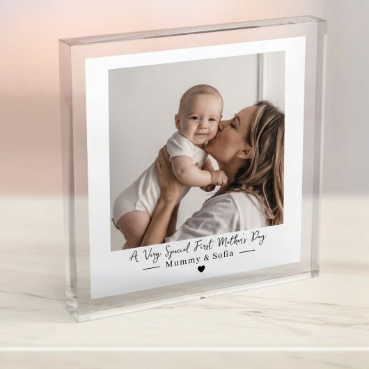 Personalized First Mother’s Day Photo Gift Card