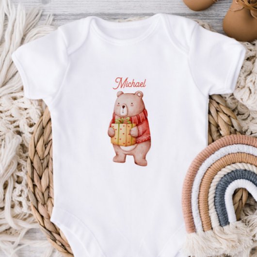 Personalized First Valentine`s Day Baby Bodyusit Baby Strampler