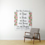 Personalized first  year anniversary typography  wandteppich (Beispiel)