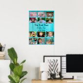 Personalized First Year Collage Baby Photo Poster (Heimbüro)