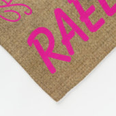 Personalized Fleece Blanket Add Your Name  (Ecke)