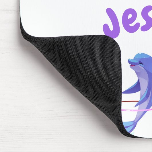 Personalized Flippin’ Fabulous Dolphin Mouse Pad Mousepad (Ecke)