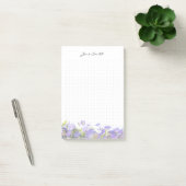 Personalized floral aesthetic dot Grid Post-it Klebezettel (Büro)