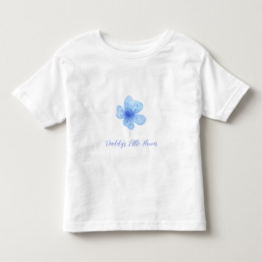 Personalized Floral Baby & Toddler T-Shirt (Vorderseite)