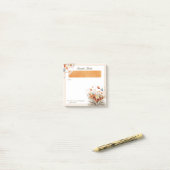 Personalized Floral Bible Scripture Christian  Post-it Klebezettel (Auf Schreibtisch)