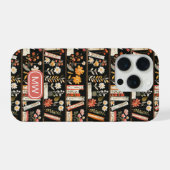 Personalized Floral Bookshelf Phone Case iPhone Hülle (Rückseite (Horizontal))