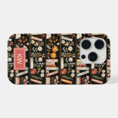 Personalized Floral Bookshelf Phone Case iPhone Hülle (Rückseite (Horizontal))
