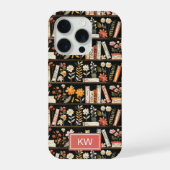 Personalized Floral Bookshelf Phone Case iPhone Hülle (Rückseite)