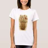 Personalized Floral Cup Illustration Gift T-Shirt (Vorderseite)