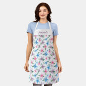 Personalized Floral custom All-Over Print Apron Schürze (Getragen)