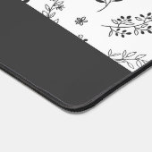 Personalized Floral Design Desk Mat  Schreibtischunterlage (Ecke)