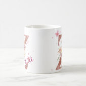 Personalized Floral Initial Mug – Letter Z Kaffeetasse (Mittel)